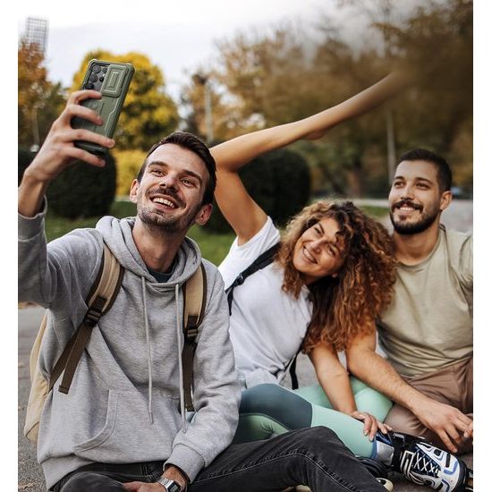 Dexnor 360 Kickstand Camprotector Θήκη Samsung Galaxy S25 Ultra, Πράσινη