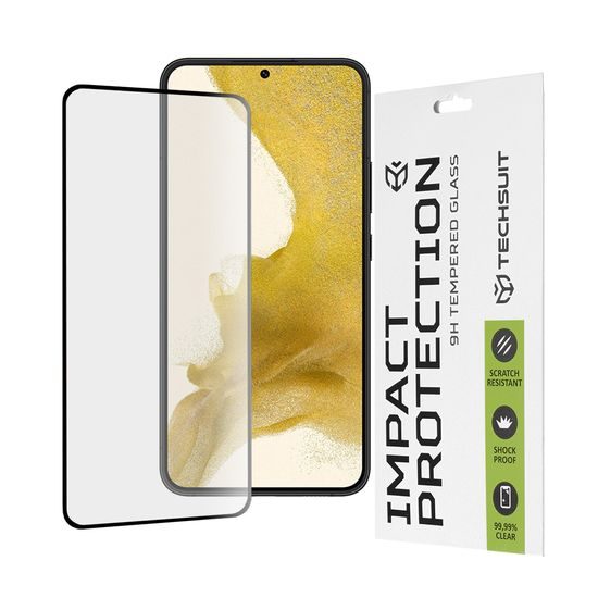 Techsuit 111D Σκληρυμένο γυαλί, Samsung Galaxy S22 Plus 5G / S23 Plus, μαύρο