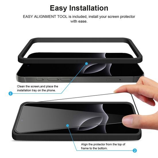 JP Full Pack Σκληρυμένων Γυαλιών, 2x 3D γυαλί με εφαρμοστή + 2x γυαλί για φακό, iPhone 17 Pro