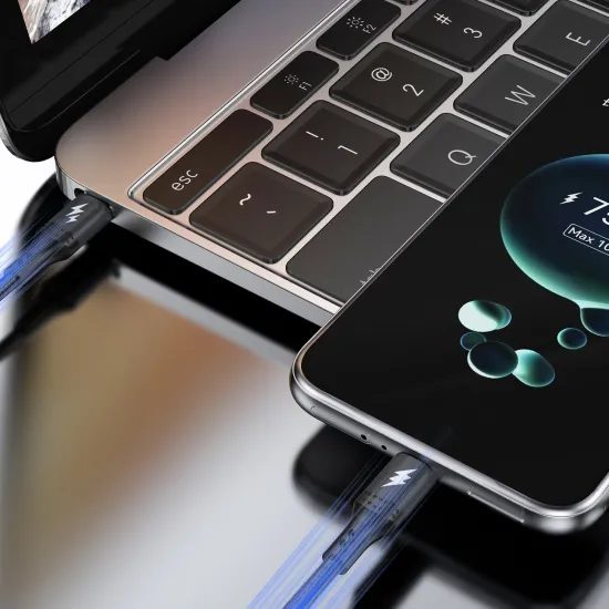 Dudao L3CC USB-C naar USB-C Kabel - 60W Snelladen - 2 meter - Zwart