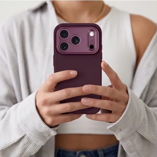 Tech-Protect Uniq MagSafe CC obal, iPhone 17 Pro / 18 Pro, vínový
