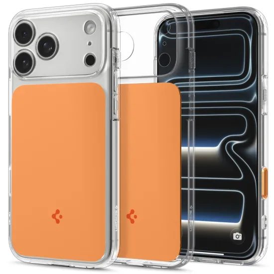 Spigen Ultra Hybrid "T" Mag s MagSafe, iPhone 17 Pro Max / 18 Pro Max, oranžový