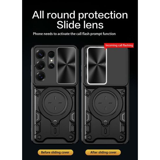 Θήκη Camshield Ring, Samsung Galaxy S26 Ultra, μαύρη