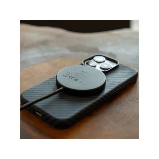 Swissten Bežični punjač MagPuck Qi2, 1,5 m, crni