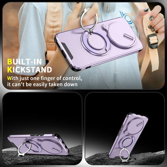 Θήκη Camslide Stand, Xiaomi Redmi Note 15 5G, μωβ