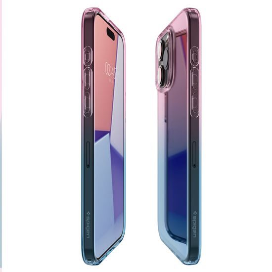 Spigen Liquid Crystal kryt na mobil, iPhone 15 Pro, růžový