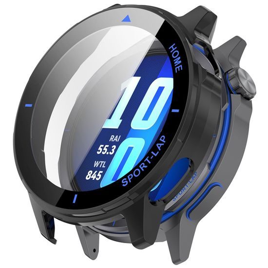 Techsuit Defense360 Pro Schutzhülle für Huawei Watch GT Runner 2 - Gehärtetes Displayschutzglas - Schwarz