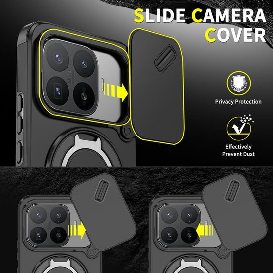 Θήκη Camslide Stand, Xiaomi 17T Pro, μαύρη