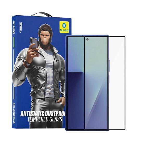 Samsung Galaxy Z Fold7 / Z Fold8 Ultra kaitseklaas – Blueo 2.5D Silk Full Cover HD karastatud klaas – must