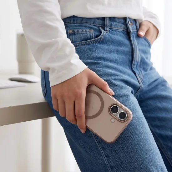 Tech-Protect MagZero MagSafe iPhone 17 ümbris – matt kuldne