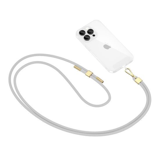 Tech-Protect C2S CrossBody λουρί, γκρι / χρυσό