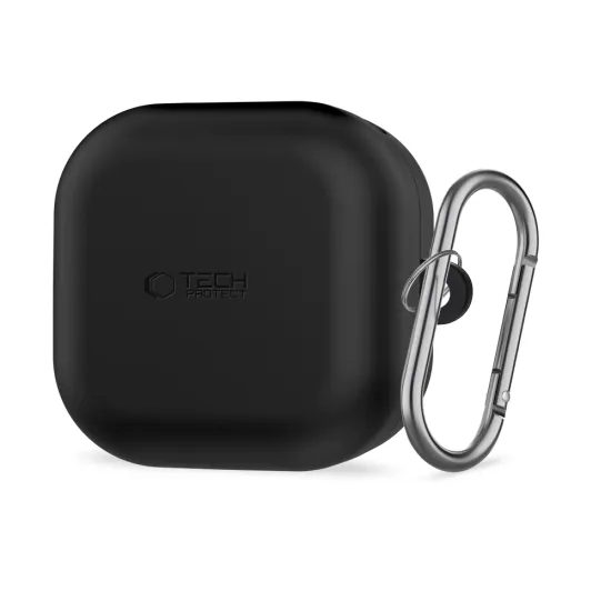 Tech-Protect Θήκη Σιλικόνης, Samsung Galaxy Buds 4 / 4 Pro, μαύρη