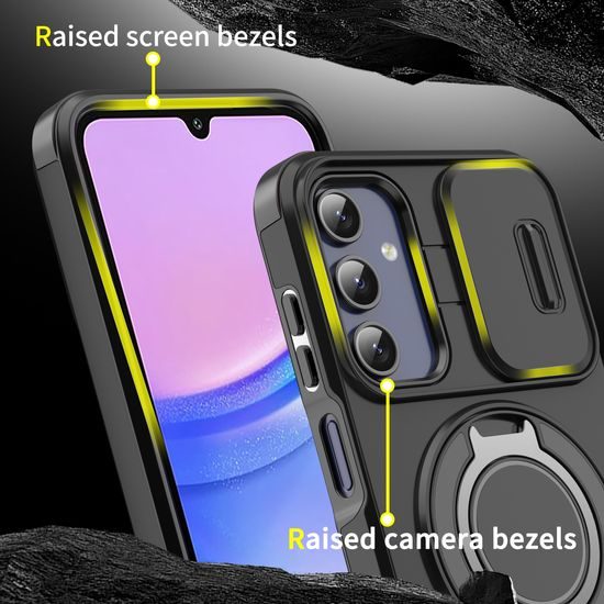 Camslide Stand borító, Samsung Galaxy A14, narancssárga