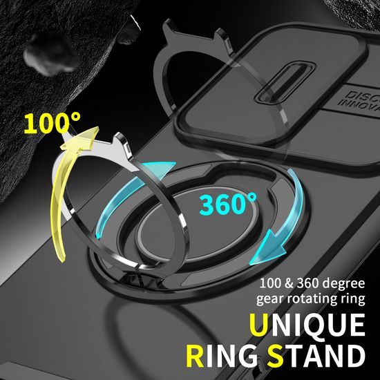 Camslide Stand obal, Samsung Galaxy S23 FE, černý