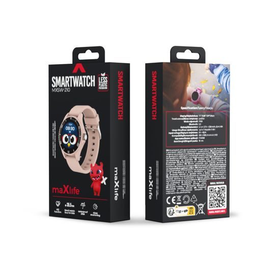 Maxlife MXSW-210 Detské chytré hodinky, ružové