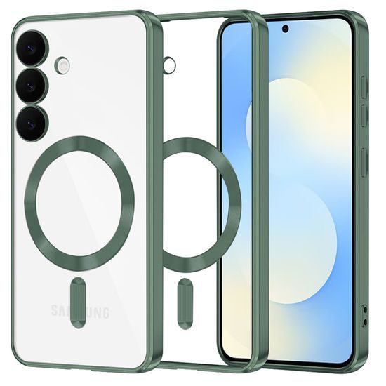 Techsuit Luxury Crystal MagSafe, Samsung Galaxy S25 FE, σκούρο πράσινο