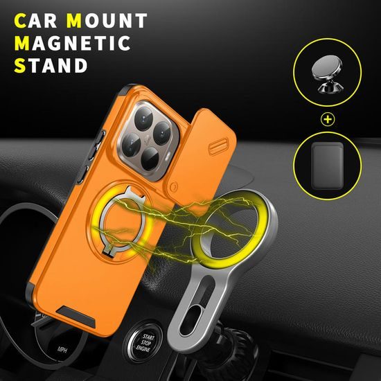 Θήκη Camslide Stand, Xiaomi 15T Pro, πορτοκαλί