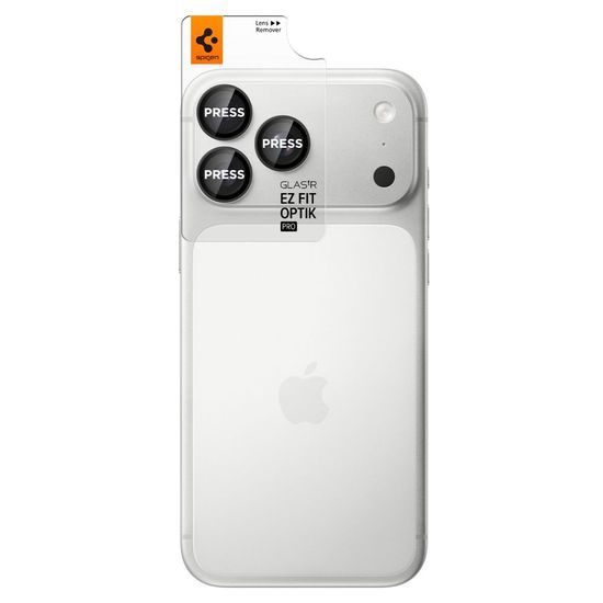 Spigen Optik Pro Glas.tR EZ Fit 2 Tvrzená skla na čočku fotoaparátu, iPhone 18 Pro / 18 Pro Max, tmavě šedá