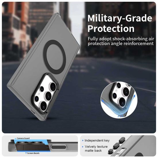 Techsuit CandyCase MagSafe, Samsung Galaxy S24 Ultra, črn