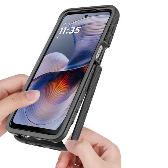 Tech-Protect Defense360 Motorola Moto G15 / G15 Power / G05 / E15, crna