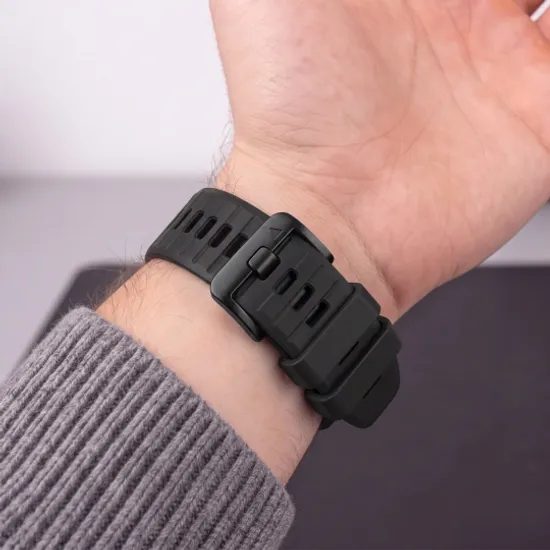 Tech-Protect Silicone remienok, Garmin Fenix 5X / 5X Plus / 6X / 6X Pro / 7X / 8 / 8 Pro / 9 / 9 Pro (51 mm), čierny