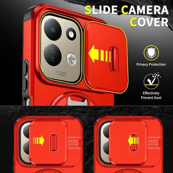 Camslide Stand tok, Xiaomi Redmi 17, piros