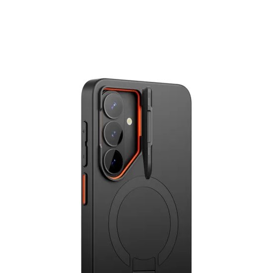Suritch MagSafe Schutzhülle für Samsung Galaxy S26 Plus - Kickstand Camprotector - Schwarz