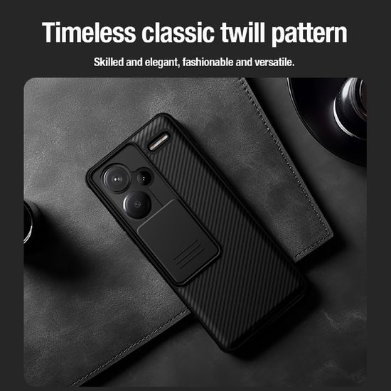 Nillkin Camshield Pro, Xiaomi Redmi Note 13 Pro+ 5G, črn