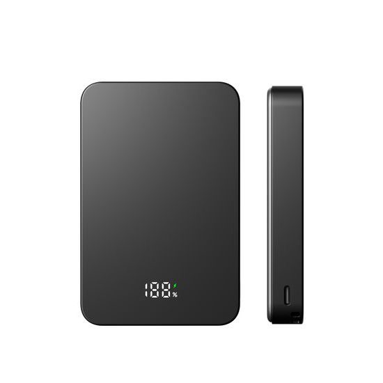 UltraThin MagSafe Power Bank 10000 mAh, PD20W + 15W ασύρματα, μαύρο