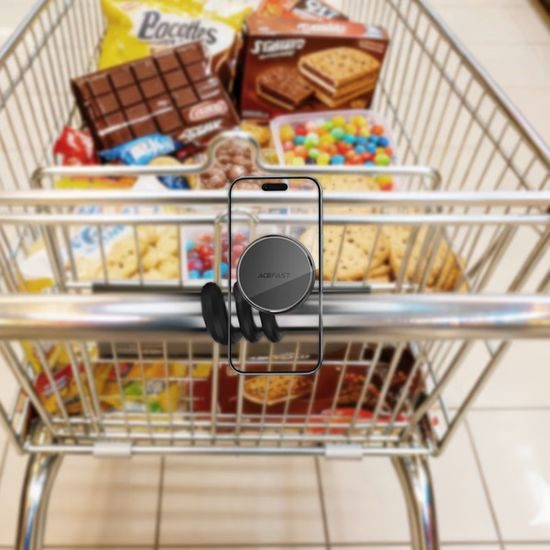 Acefast Magnetische Telefoonhouder (E36) - Flexibele Standaard met Sterke Magneet - Zwart