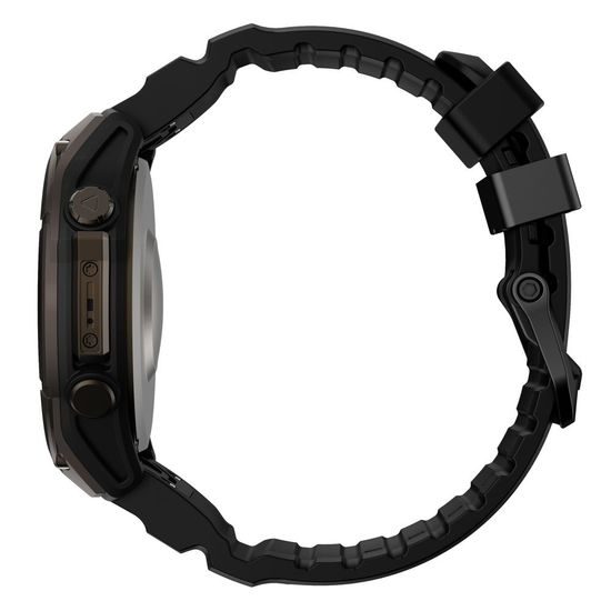 Tech-Protect Motion Armband für Garmin Fenix 5X / 5X Plus / 6X / 6X Pro / 7X / 8 / 8 Pro / 9 / 9 Pro (51 mm) - TPU Sportarmband mit Edelstahlverschluss - Schwarz