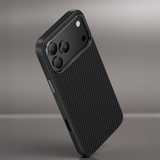 iPhone 17 Pro / 18 Pro ümbris – Benks Magnetic Armor Pro Kevlar Metal Frame – must