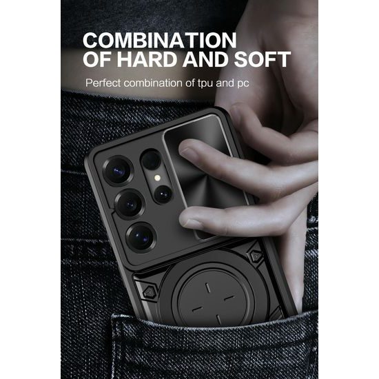 Θήκη Camshield Ring, Samsung Galaxy S26 Ultra, μαύρη