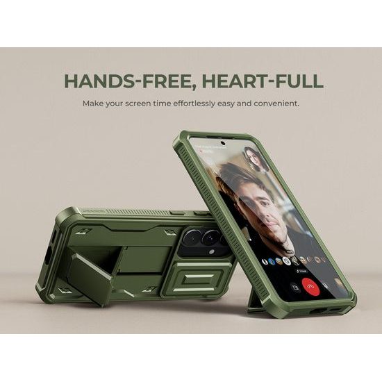 Custodia Dexnor 360 Kickstand Camprotector per Samsung Galaxy S26, verde