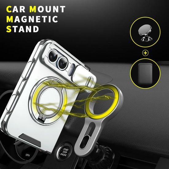 Camslide Stand etui, iPhone Duo, srebrn