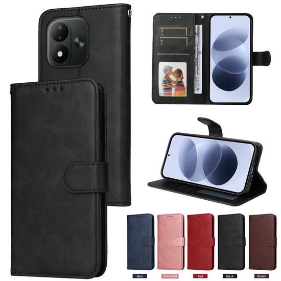 Xiaomi Redmi Note 17 4G / 5G Magnet Case klappümbris – must