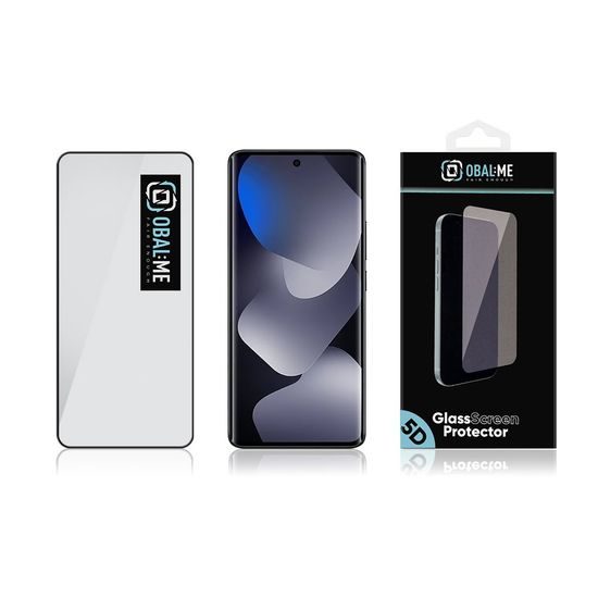 OBAL:ME Sticlă Securizată 5D pentru Xiaomi Redmi Note 15 4G / 5G / Poco M8 5G, neagră