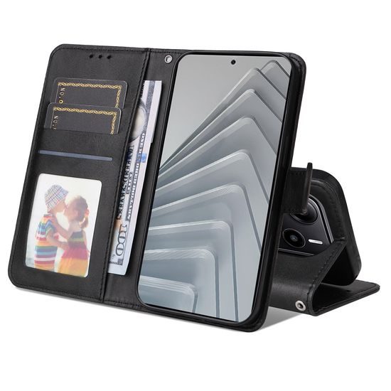 Μαγνητική Θήκη, Xiaomi Redmi Note 14 4G, μαύρη