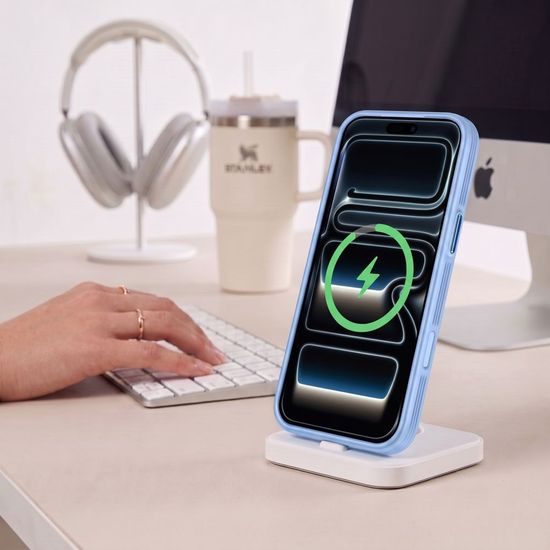 iPhone 17 Pro Max / 18 Pro Max vāciņš – Tech-Protect MagPrime MagSafe CC – zils
