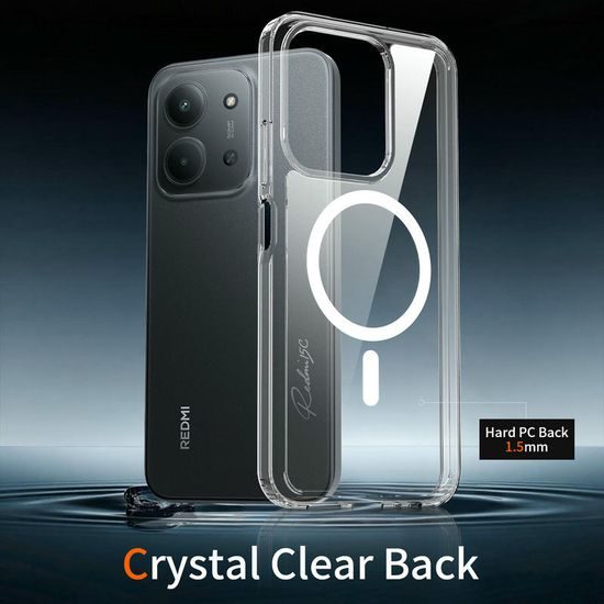 Διάφανη θήκη Magsafe, Xiaomi Redmi 15C, διαφανής