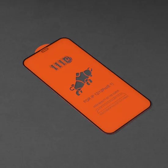 Techsuit 111D Προστατευτικό Γυαλί, iPhone 12 / 12 Pro, Μαύρο