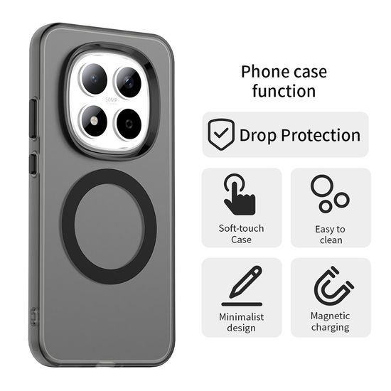 Techsuit CandyCase MagSafe, Xiaomi Redmi Note 15 Pro 5G, μαύρο