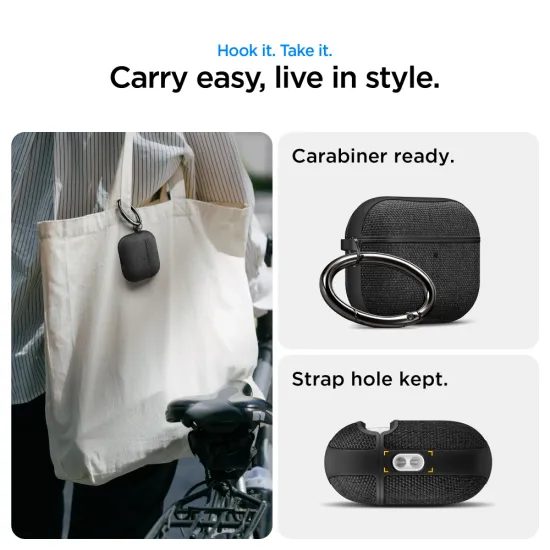 Spigen Urban Fit, Apple AirPods Pro 3, schwarz