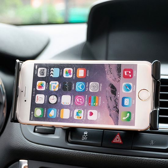 Βάση τηλεφώνου / tablet 4–11" για αεραγωγό, μαύρη