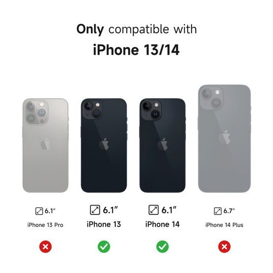 Θήκη Suritch MagSafe με Βάση Στήριξης για iPhone 13 / 14, Μαύρο