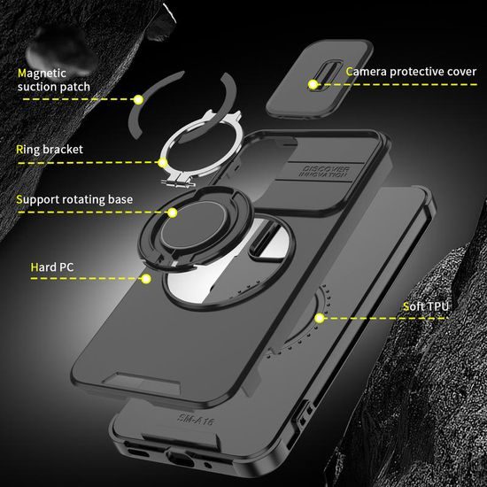 Θήκη Camslide Stand, Samsung Galaxy A17, μπλε