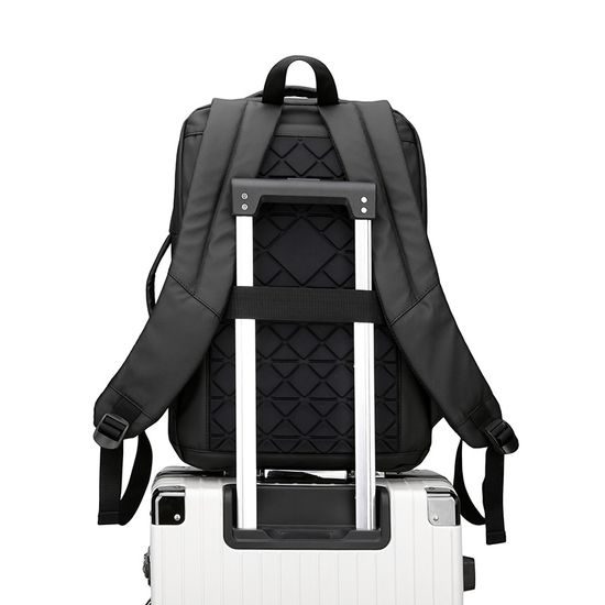 JP Rucksack B22 - Multifunktionaler Tagesrucksack 44x30x14 cm - Schwarz
