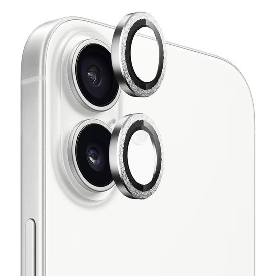Blueo Original Metal Frame προστατευτικό τζαμάκι για φακό κάμερας, iPhone 17, ασημί διαμάντι