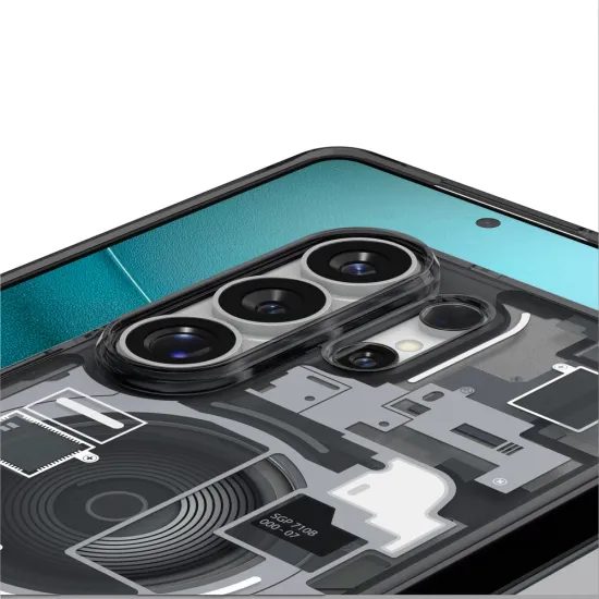 Spigen Ultra Hybrid Mag Schutzhülle für Samsung Galaxy S26 Ultra - MagSafe kompatibel - zero one - Schwarz