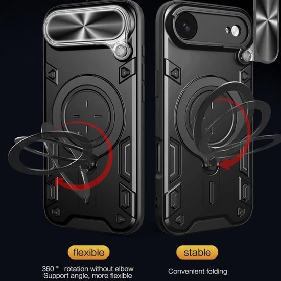 Techsuit CamGuard Pro, iPhone Air, μαύρο